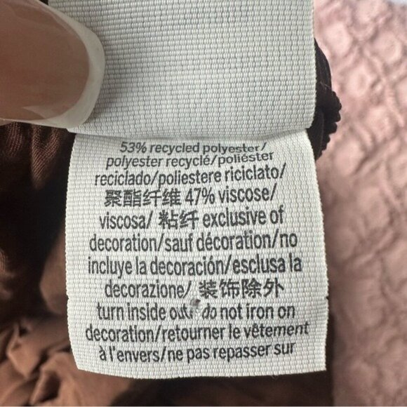 VS PINK Parachute Cargo Pants L Brown Satin Y2K Utilitycore Streetwear Baddie - Picture 10 of 12